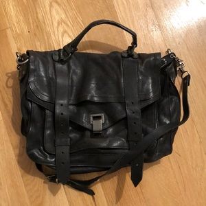 Proenza Schouler Black Leather Shoulder Bag